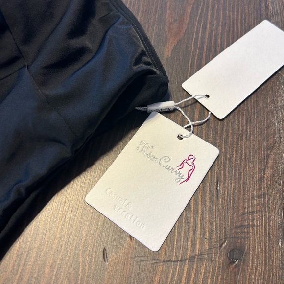 Women’s One Shoulder Swimsuit, Black, Size 20W, NWT - Picture 3 of 4